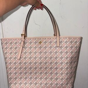 Tory Burch Geometric Pink Tote